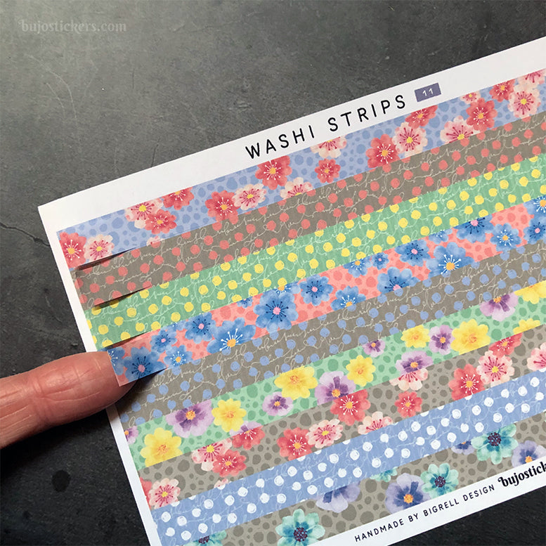 Washi strip stickers No 11