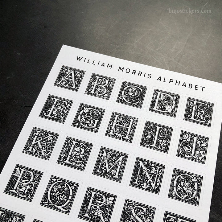 William Morris Alphabet