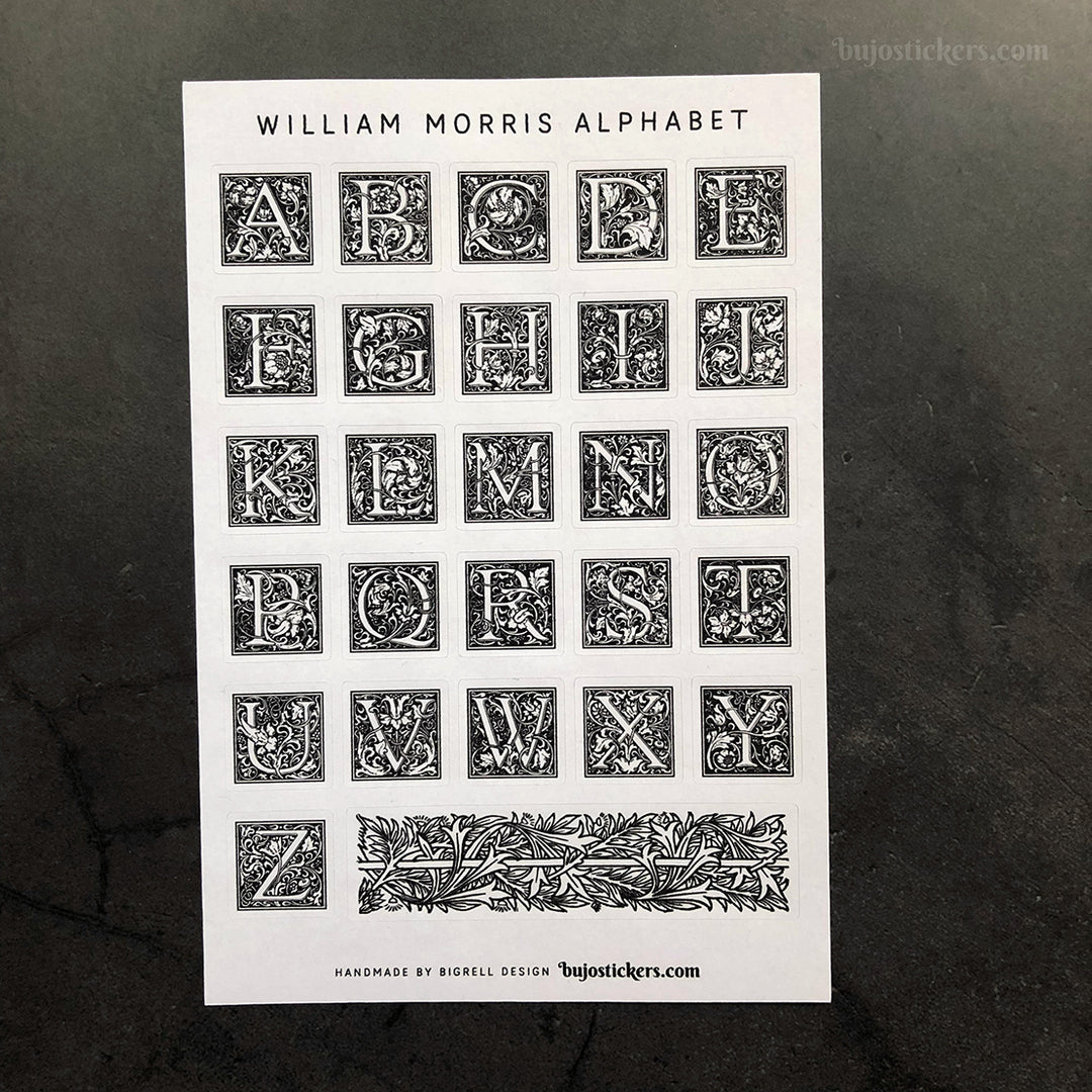 William Morris Alphabet