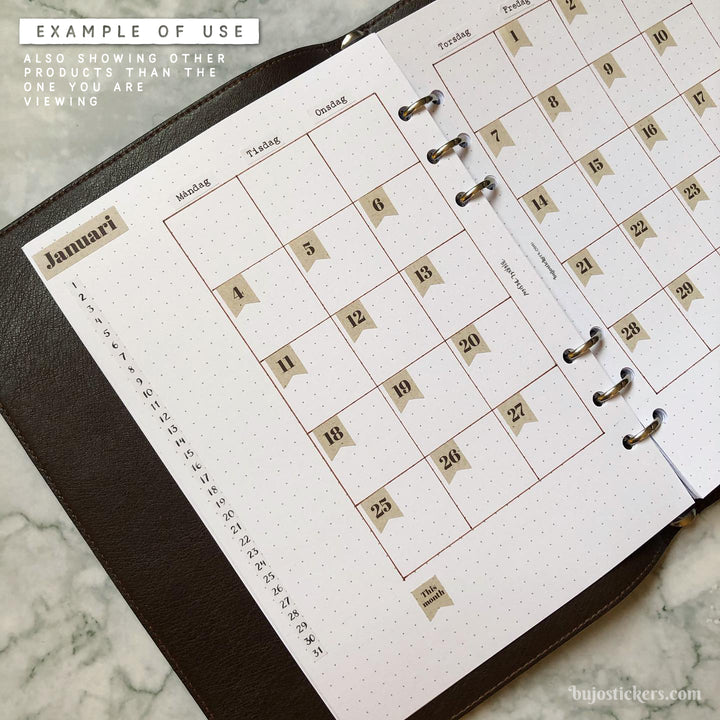 Date Strips 04 – For 5 mm grid