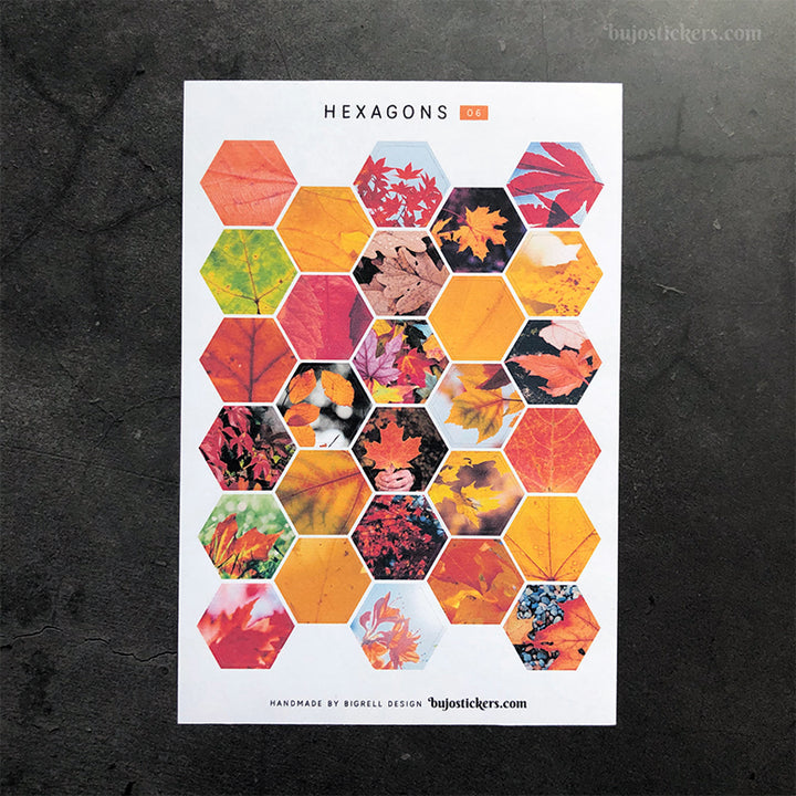 Hexagon stickers No 06