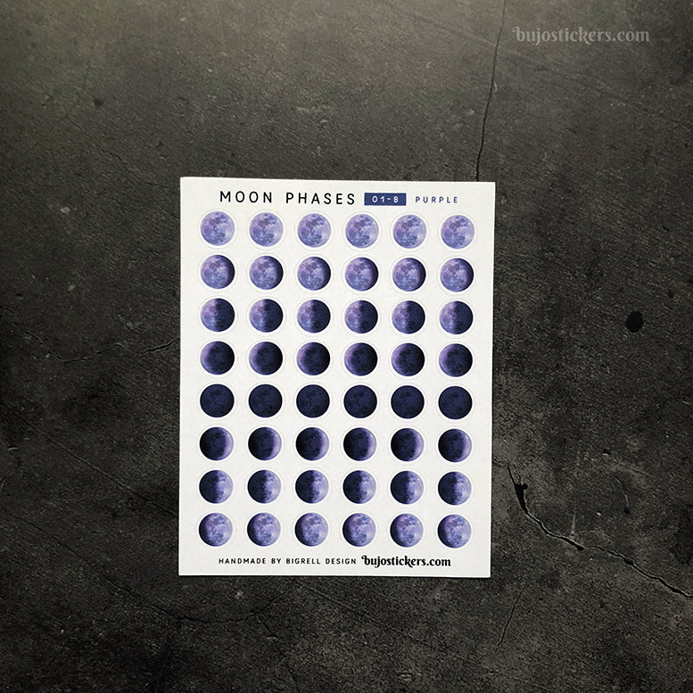 Moon phases 01 • 8 phases per moon cycle – bujostickers