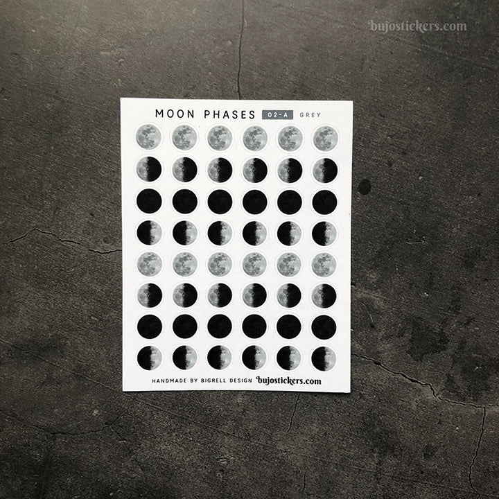 Moon phases 02 • 4 phases per moon cycle