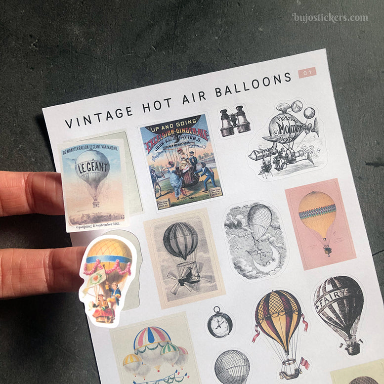 Vintage Hot Air Balloons 01