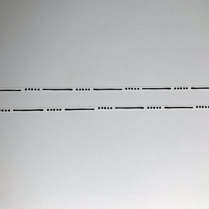 Washi tape 001 • Thin black & white stripes and dots • 5 mm x 10 m