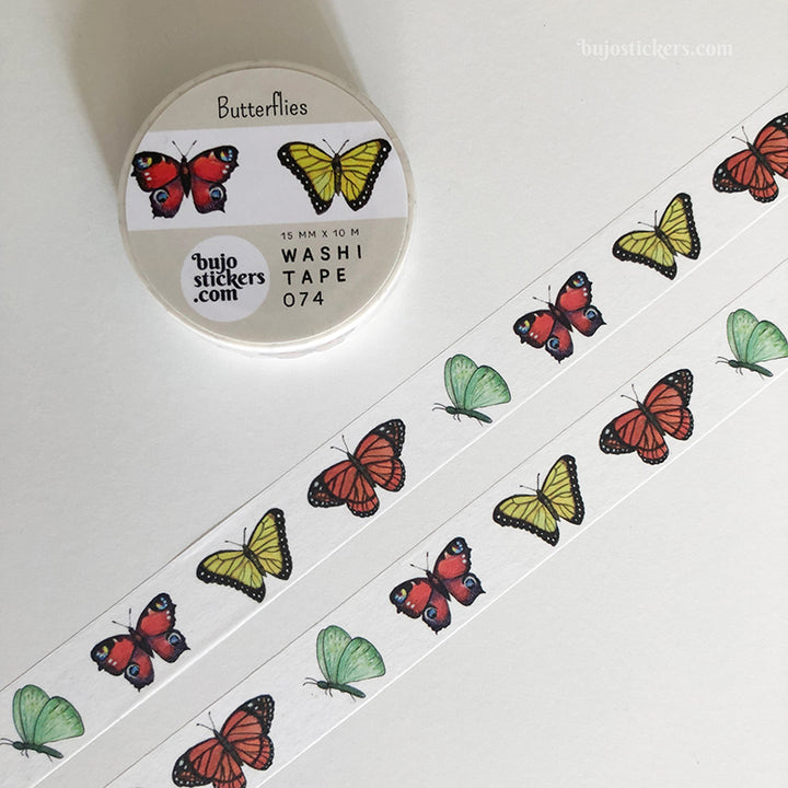 Washi tape 074 • Butterflies • 15 mm x 10 m