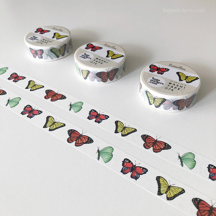 Washi tape 074 • Butterflies • 15 mm x 10 m