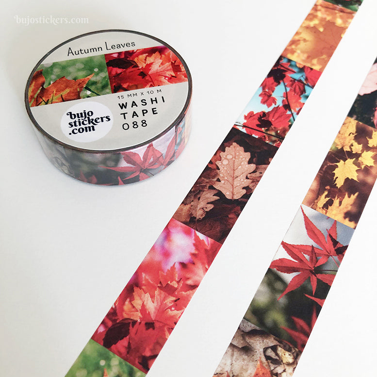 Washi tape 088 • Autumn leaves • 15 mm x 10 m