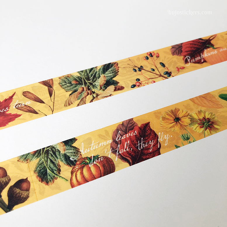 Washi tape 089 • Vintage Autumn • 20 mm x 10 m