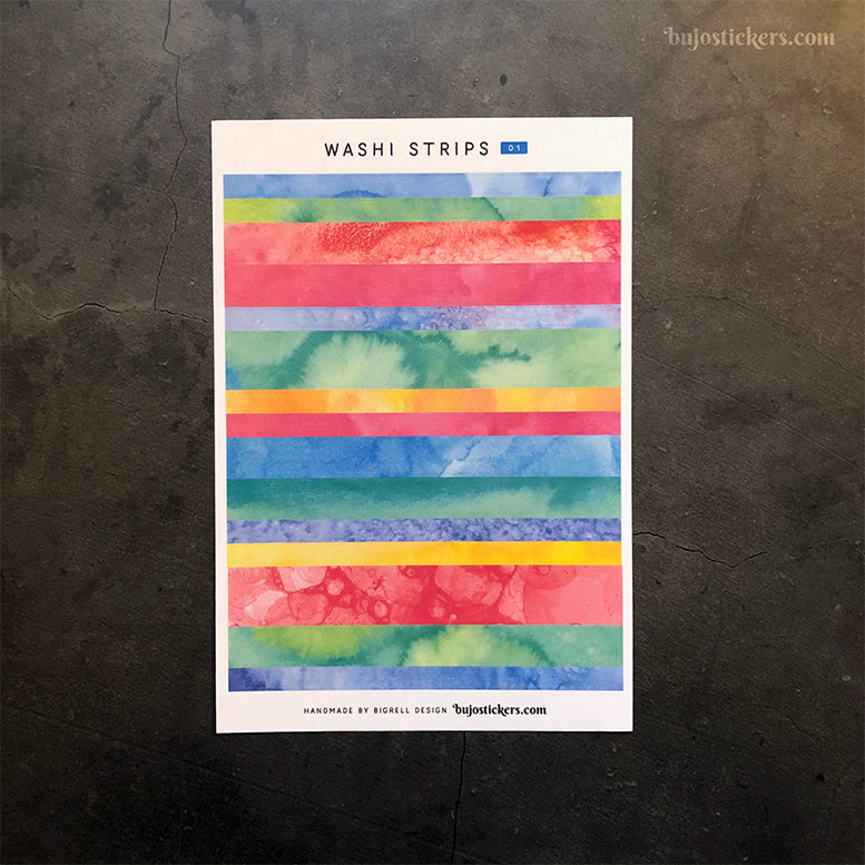 Washi strip stickers No 01